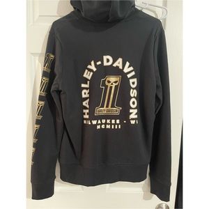 Womens New With Tags Harley Davidson Sportster Zip Up